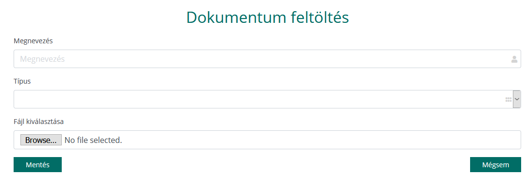 Dokumentum feltöltés